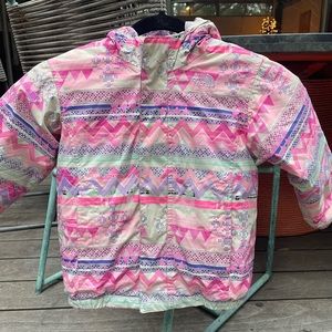 Girls Pink North Face Ski Jacket Size 4